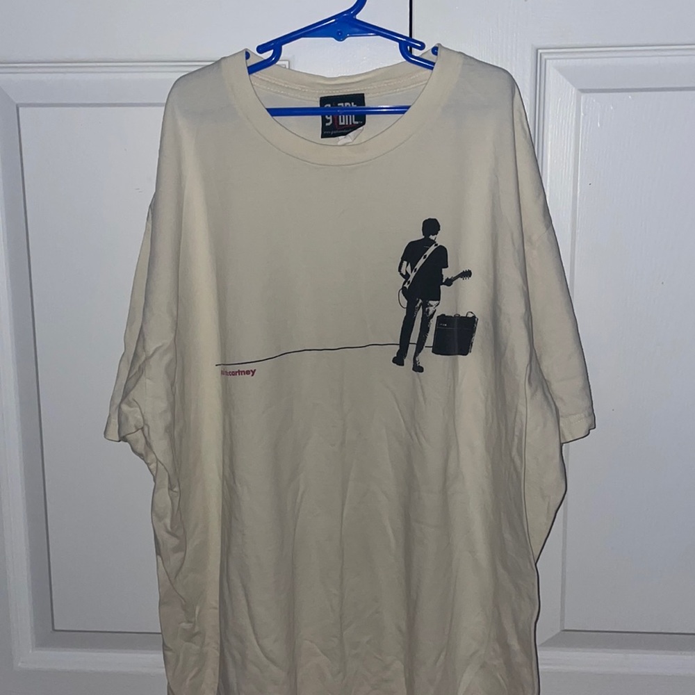 Vintage Paul Mccartney beige tee!!